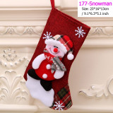 Santa Snowman Pendant Christmas Ornaments New Year Socks
