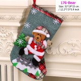 Santa Snowman Pendant Christmas Ornaments New Year Socks