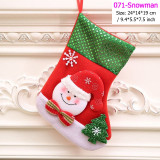 Santa Snowman Pendant Christmas Ornaments New Year Socks