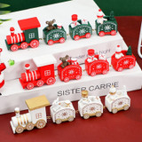 Wooden Christmas Train Ornament Christmas Decoration