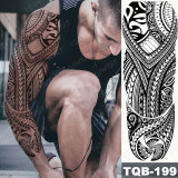 Large Arm Sleeve Tattoo Lion Crown King Rose Waterproof Temporary Tatoo Sticker Wild Wolf Tiger Men Full Skull Totem Tatto