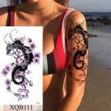 Waterproof Temporary Tattoo Sticker Flower Rose Flash Tattoos