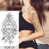 Waterproof Temporary Tattoo Sticker Flower Rose Flash Tattoos