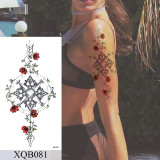 Waterproof Temporary Tattoo Sticker Flower Rose Flash Tattoos