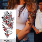 Waterproof Temporary Tattoo Sticker Flower Rose Flash Tattoos
