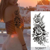 Waterproof Temporary Tattoo Sticker Flower Rose Flash Tattoos