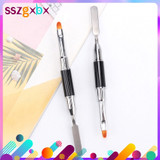 1PC Dual Ended Nail Art Acrylic UV Gel Extension Builder Flower Painting Pen Brush