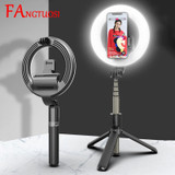 4 in 1 selfie ring light wireless Bluetooth selfie stick mini tripod
