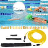 4meter Adjustable Swim Training Resistance Elastic Belt Swimming Exerciser Safety Rope