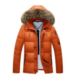 Winter Fashion Men's Thermal Hooded Jacket