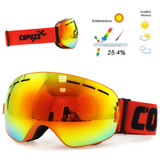 Double Layers UV400 Anti-fog Ski Goggles