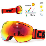 Double Layers UV400 Anti-fog Ski Goggles