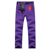 Women Waterproof Thick Warm Fleece Softshell Pants