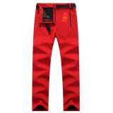 Women Waterproof Thick Warm Fleece Softshell Pants