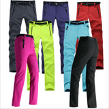 Women Waterproof Thick Warm Fleece Softshell Pants