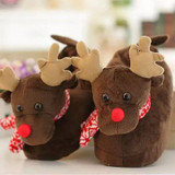 New Winter Deer Home Slipper Female Shoes