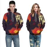 Men/Women Hoodies with Print Color Blocks 3d Sweatshirts