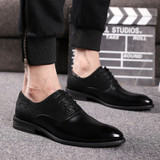 New Fashion Casual Pointed Men's Lace Up Dress Shoes