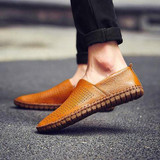 Big Size Shoes -  Slip-On Men's Boat Shoes