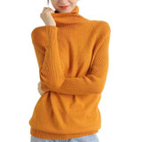 Sweater Women Turtleneck Long Sleeves Autumn Winter Sweater Women's