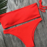 Sexy Bandeau Bikini Women Swimwear Female Swimsuit Two-pieces Bikini set