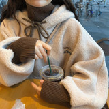 Plush Women Autumn And Winter New Korean Style Long Sleeve Hoodies