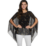 Plus Size Blouses Women Shirts Floral Print Batwing Casual Chiffon Blouse Shirt