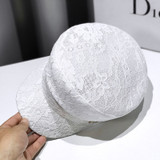 Women fashion hats Navy pull on hat womens visor hats Summer sun protector