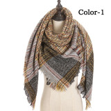 New Winter Knitted Scarf Cashmere Pashmina Women Warm Neck Scarves Shawls