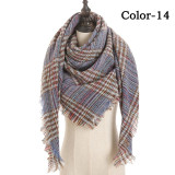 New Winter Knitted Scarf Cashmere Pashmina Women Warm Neck Scarves Shawls