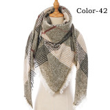 New Winter Knitted Scarf Cashmere Pashmina Women Warm Neck Scarves Shawls
