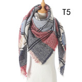 New Winter Knitted Scarf Cashmere Pashmina Women Warm Neck Scarves Shawls