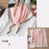 New Design Women Silk Scarf Square Neck Shawls Foulard Lady Pashmina