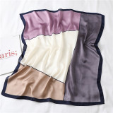 New Design Women Silk Scarf Square Neck Shawls Foulard Lady Pashmina