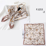 New Design Women Silk Scarf Square Neck Shawls Foulard Lady Pashmina