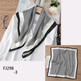 New Design Women Silk Scarf Square Neck Shawls Foulard Lady Pashmina