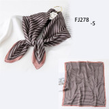 New Design Women Silk Scarf Square Neck Shawls Foulard Lady Pashmina