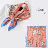 New Design Women Silk Scarf Square Neck Shawls Foulard Lady Pashmina