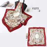 New Design Women Silk Scarf Square Neck Shawls Foulard Lady Pashmina