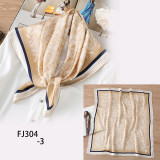 New Design Women Silk Scarf Square Neck Shawls Foulard Lady Pashmina