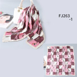 New Design Women Silk Scarf Square Neck Shawls Foulard Lady Pashmina
