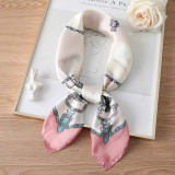 New Design Women Silk Scarf Square Neck Shawls Foulard Lady Pashmina