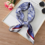 New Design Women Silk Scarf Square Neck Shawls Foulard Lady Pashmina