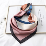 New Design Women Silk Scarf Square Neck Shawls Foulard Lady Pashmina