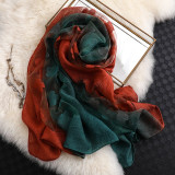 designer brand women scarf summer silk scarves for lady pashmina long size foulard