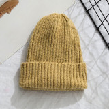 Fur Ball  Cap 2 Pom Poms Winter Hat for Women Girl 's Wool Hat Knitted Cotton Beanies Cap
