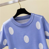 T Shirt Women Tshirt Knitted Cotton Summer Casual T-Shirt Korea Clothes Tee