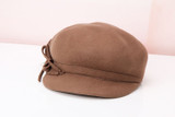 Lady Fedoras Wool Hat Girls Fashion Students Leisure Warm Cap Female