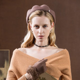 Lady Fedoras Wool Hat Girls Fashion Dome Cap Autumn