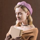 Lady Fedoras Wool Hat Girls Fashion Dome Cap Autumn